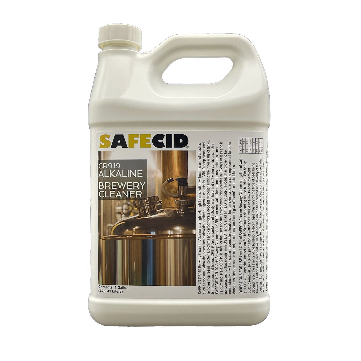 SafeCID Alkaline Brewing Cleaner 5 Gallons